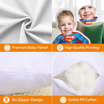 2D Custom Shape Pillow-Single Side Print - Image 3