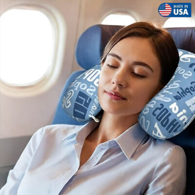 Travel Pillow Memory Foam-Solid - Image 1