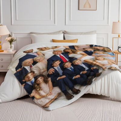 Sherpa Linen Style Blanket - Image 8