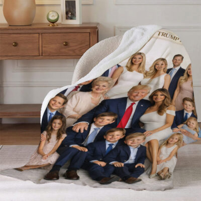 Sherpa Linen Style Blanket - Image 3