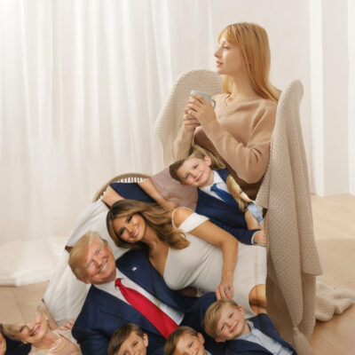 Sherpa Linen Style Blanket - Image 2